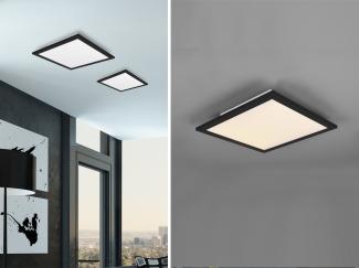 LED Deckenleuchte ALPHA Schwarz Panel eckig 29x29cm, 5cm ultra slim