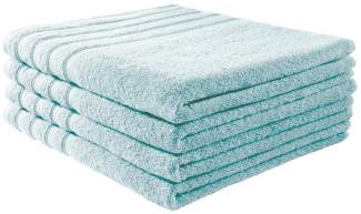 Handtuch Baumwolle Plain Design - Farbe: hellblau, Größe: 70x140 cm