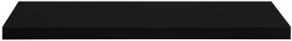 eSituro Wandregal, schwebendes Regal für Wandmontage, Schweberegal Hängeregal Wandbrett im Wohnzimmer Schlafzimmer Küche Badezimmer, glattes Schwarz, MDF, 100x3,8x22,9 cm