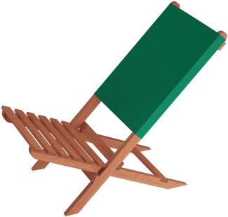 Klappstuhl Strandstuhl Anglerstuhl Gartenstuhl Stuhl zum Zusammenstecken grüner Bezug V-10-352Einzelstück