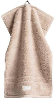 GANT Gästetuch, Organic Premium Towel - 30x50 cm, Frottee Beige