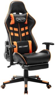 Gaming-Stuhl >3006523< (LxBxH: 61x67x133 cm) in Schwarz und Orange