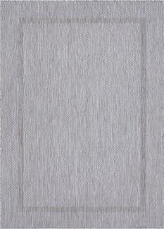 Outdoor Teppich Renata rechteckig - 120x170 cm - Silberfarbe