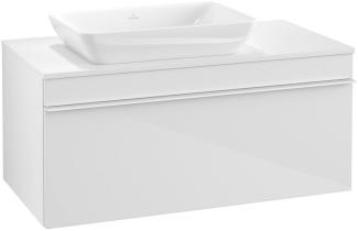 Villeroy & Boch VENTICELLO Waschtischunterschrank 95 cm breit, Weiß, Griff Weiß, für Becken links