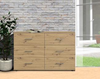 Wimex Schubladenkommode Kommode Sideboard Anna 130cm artisan eiche