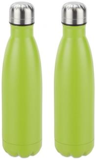 2 x Trinkflasche Edelstahl grün 10028150