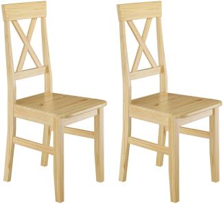 Küchenstühle Doppelpack Massivholzstühle 2x Esszimmerstuhl Kiefer 90. 71-23-D