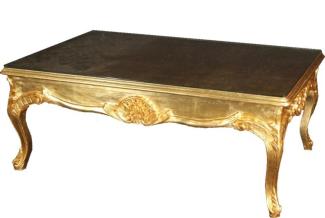 Casa Padrino Barock Couchtisch Gold 120 x 80 cm - Wohnzimmer Salon Tisch Möbel