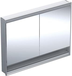 Geberit ONE Spiegelschrank mit ComfortLight, 2 Türen, Unterputzmontage, mit Nische, 120x90x15cm, 505. 825. 00, Farbe: Aluminium eloxiert - 505. 825. 00. 1