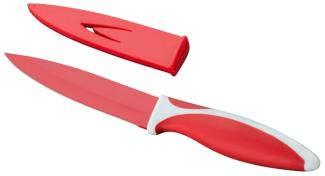 Kelomat Küchenmesser beschichtet 15 cm rot/weiss händisch geschärfte Klingen Chromstahl
