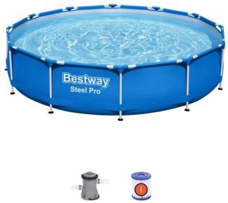 Bestway Steel Pro 56681 6473 l Gerahmter Pool Erwachsener Blau 23 6 kg