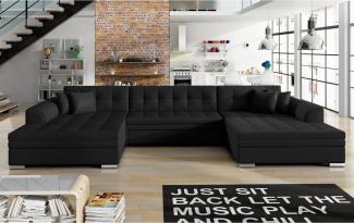 Ausziehbares Sofa ALABAMA, U Form, 355x80x165, soft 11