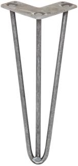 4 x 30.5cm Hairpin Tischbeine 3 Streben-10mm