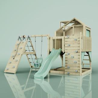 PolarPlay Spielturm Anika aus Holz in Grün