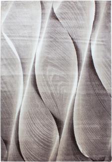 Kurzflor Teppich Paolo rechteckig - 240x340 cm - Braun