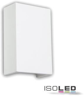 ISOLED LED Gips-Wandleuchte 2x3W, UP&DOWN, eckig, warmweiß
