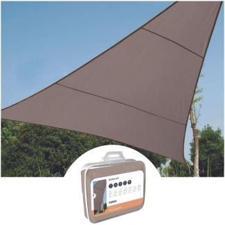 Sonnensegel Dreieck Braun 3,6m - Sonnenschutzsegel für Balkon / Terrassensegel