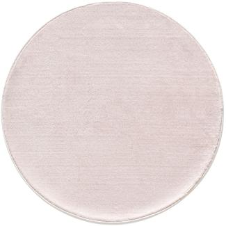 Waschbarer Teppich Camilla rund - 120x120 cm - Schwarz