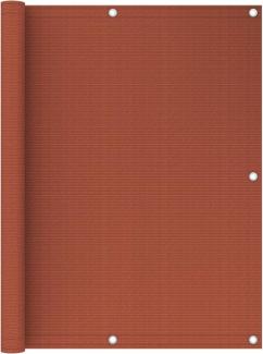 vidaXL Balkon-Sichtschutz Terracotta-Rot 120x400 cm HDPE