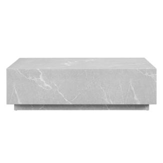 Couchtisch grau 120x75 cm Marmor Optik Sofatisch Beistelltisch Wohnzimmer Tisch