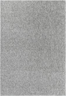 Kurzflor Teppich Neva rechteckig - 160x230 cm - Hellgrau