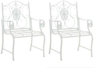 2er Set Gartenstühle Punjab (Farbe: weiß)