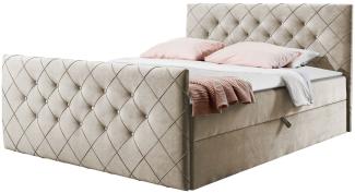 Boxspringbett Utren (Amor Velvet 4303, Größe: 180x200 cm)