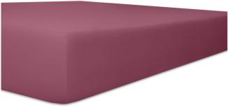 Kneer Vario-Stretch Spannbetttuch one für Topper 4-12 cm Höhe Qualität 22 Farbe brombeer 140x200 cm