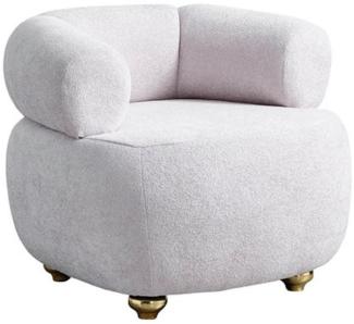 Casa Padrino Luxus Sessel Grau / Gold - Moderner Wohnzimmer Sessel - Moderne Wohnzimmer Möbel - Luxus Kollektion