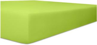 Kneer Vario-Stretch Spannbetttuch one für Topper 4-12 cm Höhe Qualität 22 Farbe limone 180x220 cm