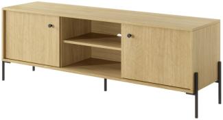 Lowboard Scandi TV-Board 156,8x39,5x53,4cm Skandinavische Eiche