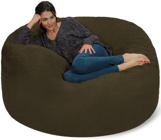 Chill Sack Bohnenbeutelstuhl: Riesen-5' Memory-Foam-Möbel Sitzsack - großes Sofa mit weicher Microfaserabdeckung - Oliver