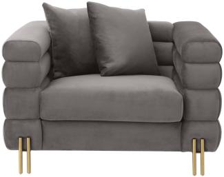 EICHHOLTZ Sessel York Savona Grey Velvet