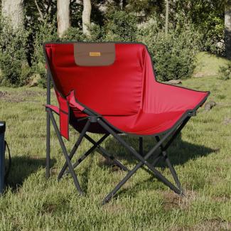 Campingstühle 2 Stk. mit Tasche Klappbar Rot 366549