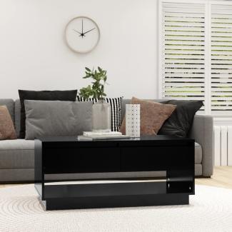 Couchtisch Schwarz 102,5x55x44 cm Spanplatte