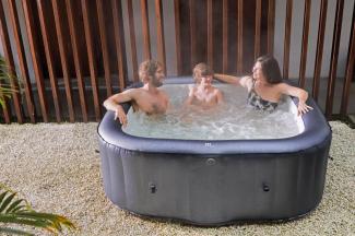 MSpa PureHaven aufblasbarer Whirlpool 185x185x68 cm für 6 Personen selbstreinigend inkl. Filterkatuschen und Abdeckung Leergewicht 42 kg