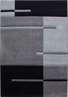 Kurzflor Teppich Hara rechteckig - 120x170 cm - Grau