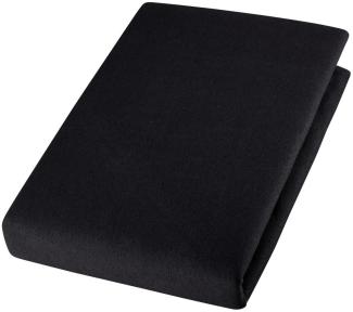 Cotonea Jersey Spannbettlaken aus Bio-Baumwolle | 60x120 - 70x140 cm | schwarz