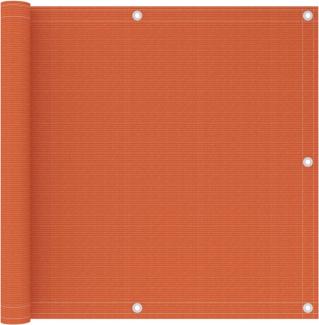 vidaXL Balkon-Sichtschutz Orange 90x400 cm HDPE