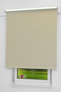 Lysel - Qualitätsrollo abdunkelnd graubeige, (B x H) 83cm x 190cm in braun/graubeige