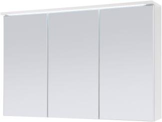 AILEENSTORE Spiegelschrank Badmöbel mit Beleuchtung DUO 100 cm LED WEISS