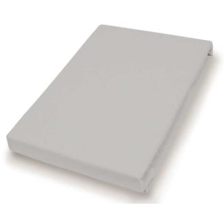 Hahn Haustextilien Jersey-Spannlaken Basic 90-100x200 cm granit