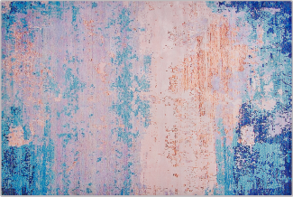 Teppich blau 160 x 230 cm Kurzflor INEGOL