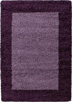 Hochflor Teppich Lux Läufer - 100x200 cm - Violett