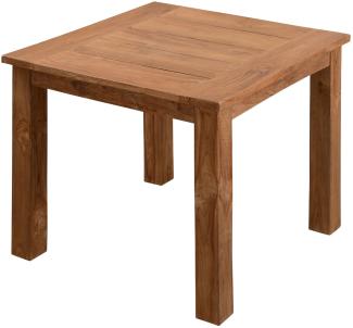 Inko Teakholz-Tisch Abacus recyceltes Teak Gartentisch Holztisch 12 Größen zur Auswahl 100x100 cm