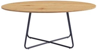 HOME DELUXE Couchtisch Oval NOVARIS - Farbe: Oiled Oak