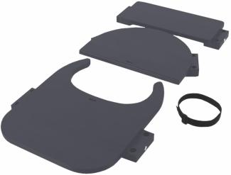 babybay Hochstuhlumrüstsatz passend für Modell Original, Maxi und Comfort, schiefergrau lackiert