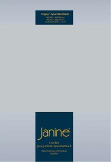 Janine Topper Spannbetttuch TOPPER Elastic-Jersey silber 5001-18 200x200