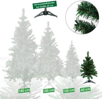 Künstlicher Weihnachtsbaum inkl. Ständer Tannenbaum Christbaum grün 60cm