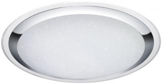 LED Deckenleuchte MIKO Deckenlampe 85 cm 95W Weiß Starlight-Effect Fernbedienung